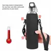 1L Water Bottle Cover Bag with Strap Neoprene Water Bottle Carrier Insulated Bag Pouch Holder with Shoulder Strap 5