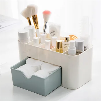 

Makeup Brush Cosmetic Organizer Plastic Cosmetic Storage Display Box Drawers Storage Box Make Up Organizer Container Box