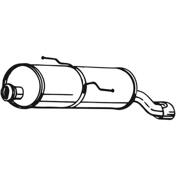 

Muffler rear Peugeot 206 1.4i/1.6i 00-03 hatchback BOS
