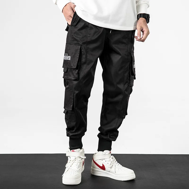 

Japanese-style Popular Brand MEN'S Overalls 19 Autumn And Winter New Style Loose-Fit Hip Hop Beam Leg Casual Pants Men's Fashion