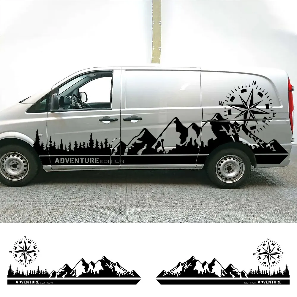 Car Stickers For Mercedes Benz Vito V Class Viano W447 W639 W638 Camper Van Motorhome Graphics Vinyl Decals Tuning Accessories |