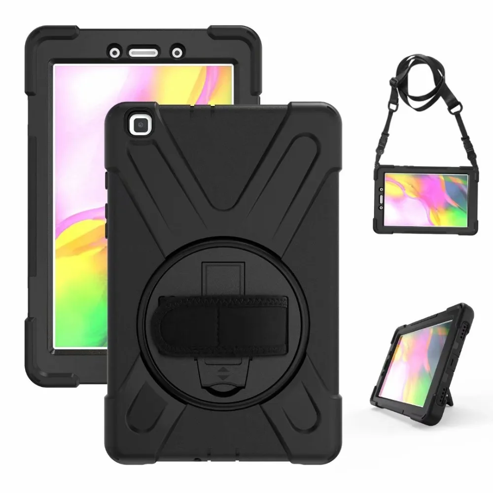 

360 Degre Case For Samsung Galaxy Tab A 8.0 2019 T290 T295 SM-T290 T297 Tablet Kids Silicone Hard Cover