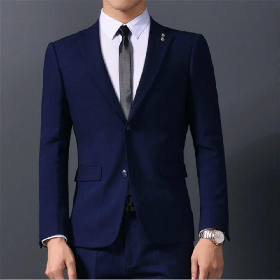 Мужской костюм смокинг Noivo Terno Slim Fit Easculino вечерние костюмы для мужчин Жених на заказ двойной воротник смокинги(пиджак+ брюки