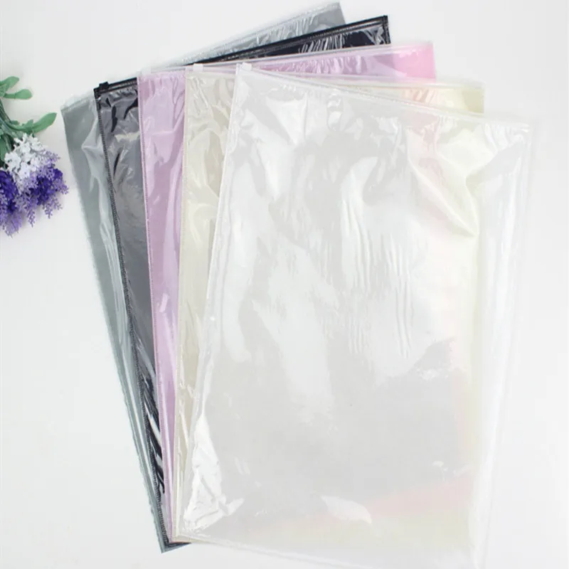 20 pcs Custom LOGO Printed White Block Slider Seal Zip Lock Plastic Bags Clear Front Frosted Back Storage Bag | Дом и сад