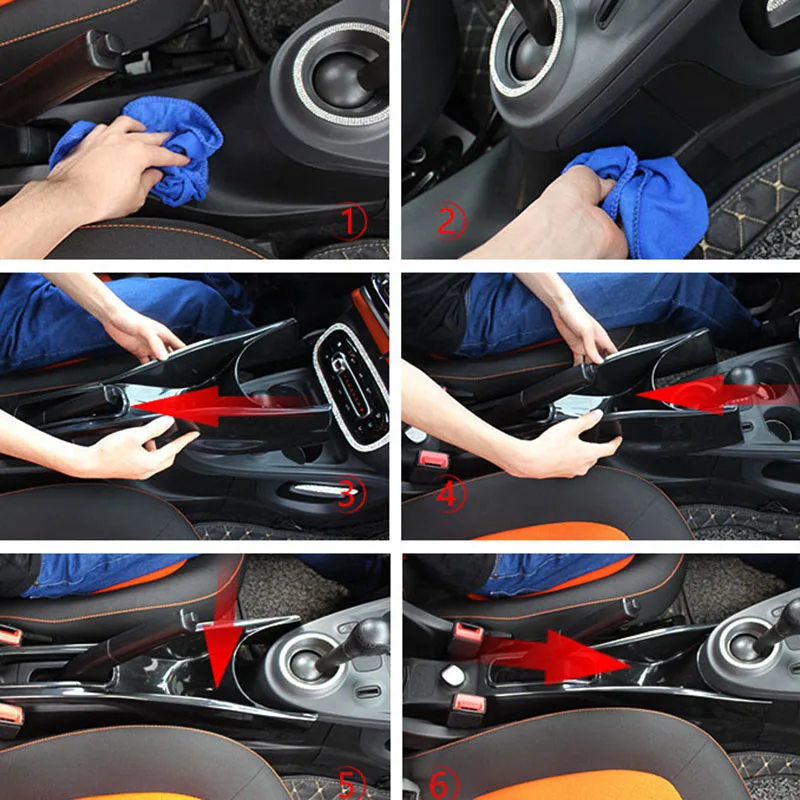 Для Mercedes, новинка, Смарт 453, Fortwo Forfour, подлокотник, центр, коробка для хранения, центральное управление, коробка для хранения, аксессуары для автомобиля