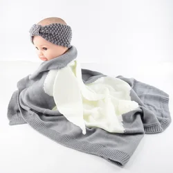 Manta de bebé con patrón de animales de conejo, mantas suaves y cálidas para cochecito, Toalla de baño para niños, ropa de cama para niños pequeños