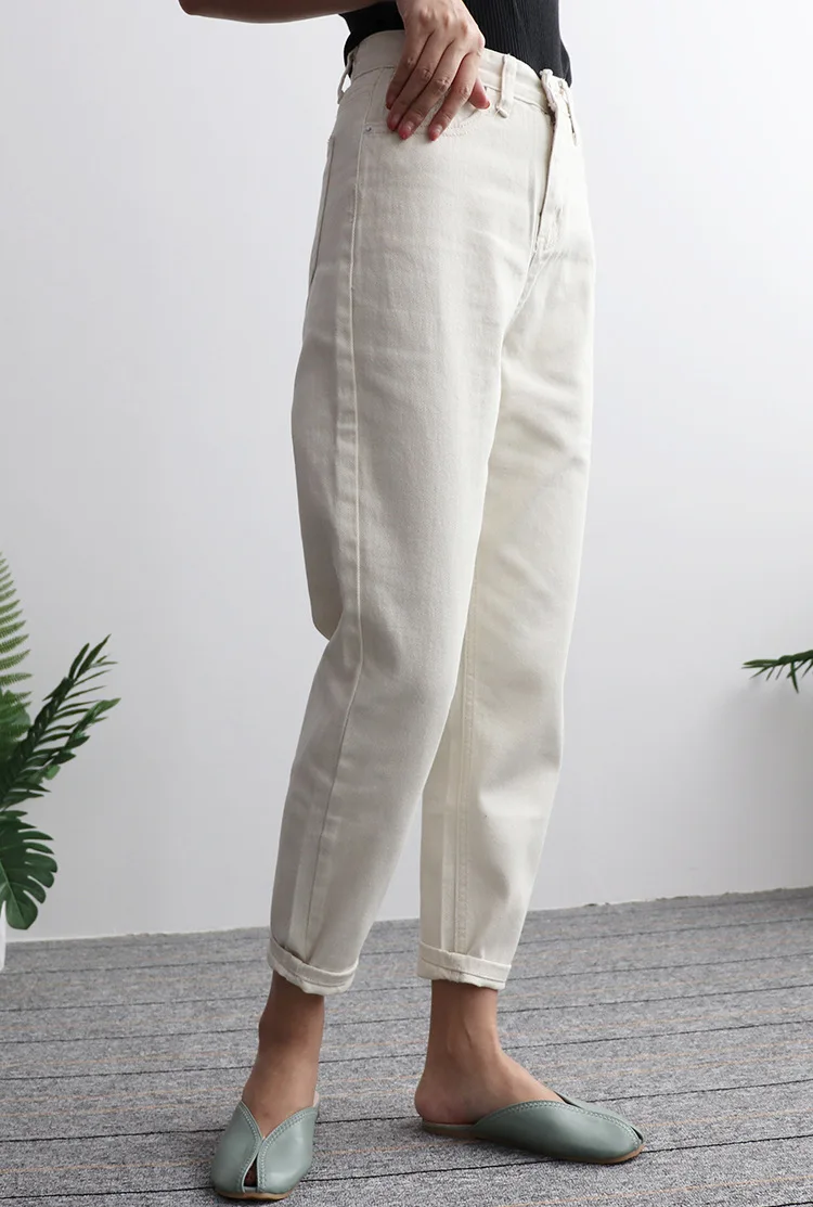 Boyfriend jeans for women mom high waisted moms woman mujer vintage jean femme loose ladies harem denim pants trousers tejanos