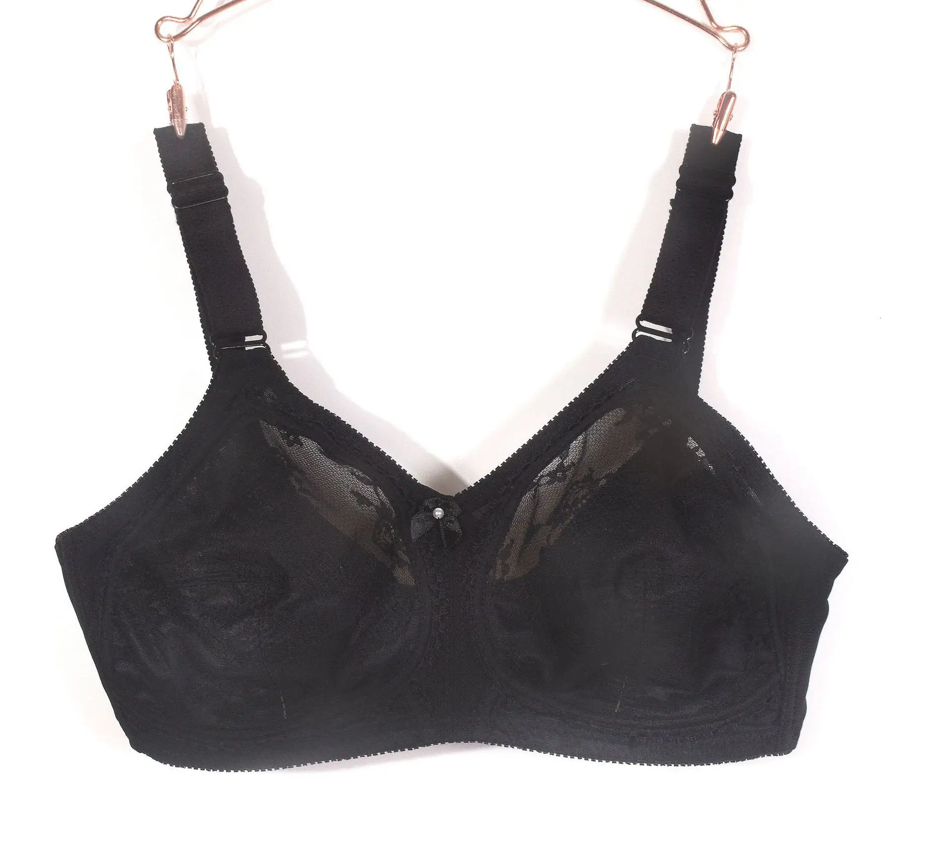Charm Lan Living Ultrathin Full Cups Bras Nothing Steel Ring Nothing Sponge Sexy Lace Transparent Underwear Bra