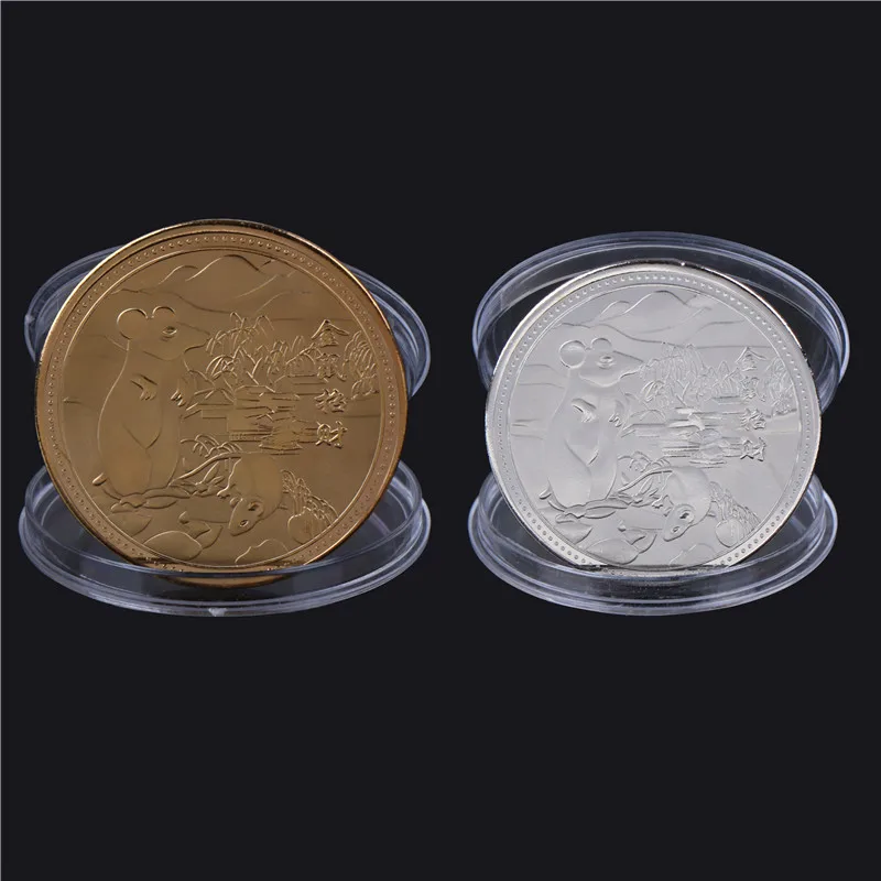 Коллекция памятных монет на удачу 2020 года крысы|Безвалютные монеты| |