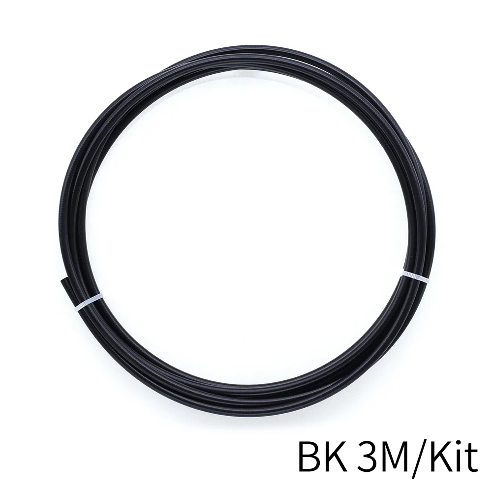 Гидравлический Тормозной диск для горного велосипеда, масляный корпус для труб 5 мм, Велосипедный тормозной кабель, шланг для Shimano SRAM 2,0x5,0 мм - Цвет: 3m Black