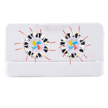 

Cell Phone Cooler, Usb Cooling Dual Fan Radiator/Stand Holder/Power Bank with 4400Mah Rechargeable Battery for Iphone Smart Ph