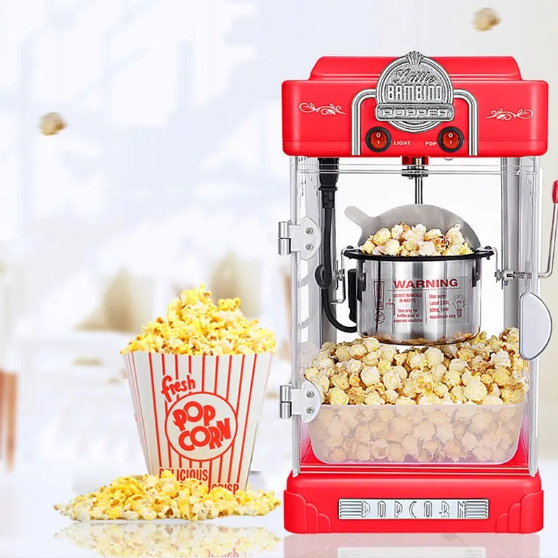 Popcorn Machine For Home Automatic Mini Hot Air Popcorn Maker Diy