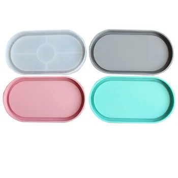 

Aibeads DIY Resin Mold Handmade Coaster Silicone Molds Jewelry Making Hand Made Tool Set Epoxy UV Resin Molds elliptical cup mat