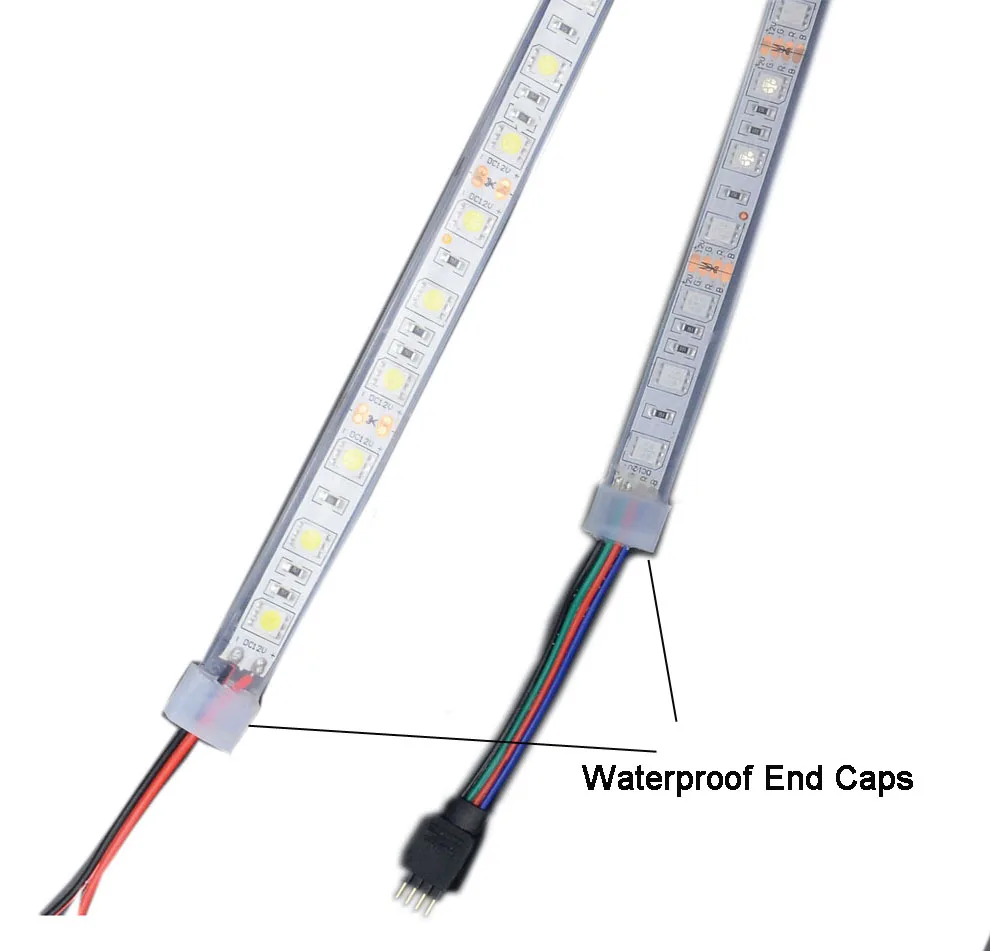 IP68 Водонепроницаемый 5050 Светодиодные ленты 12V 60 Светодиодный/M Белый Warmwhite RGB, Применение подводный для лодки, пруд, плавательный бассейн, садок для рыбы, Ванная комната