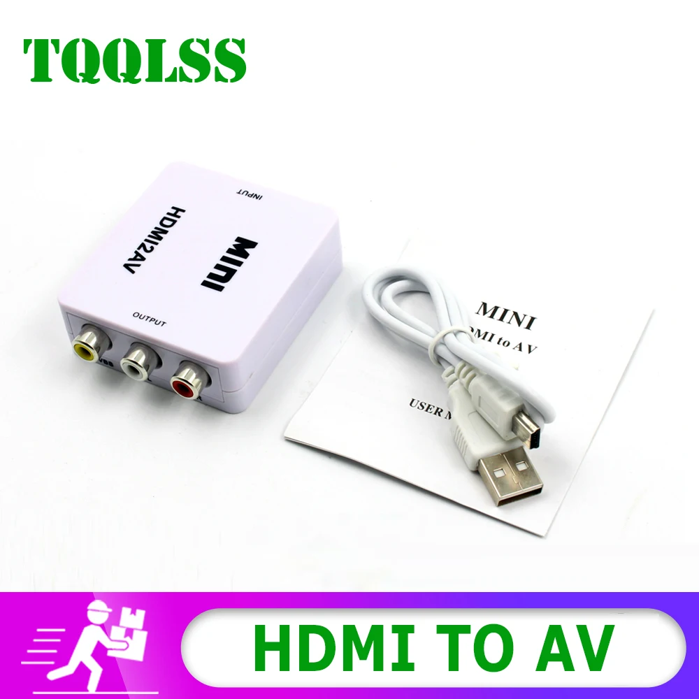 НОВЫЙ Конвертер HDIM в AV переходник AV/CVBA с поддержкой HD 1080P видео Aftermarket мини-адаптер