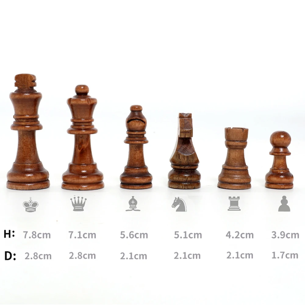 Luxury Knight Checkers Chess Backgammon Foldable Intellectual Entertainment Game 40x40cm Portable 3-in-1 Board Multiple Modes - Image 4