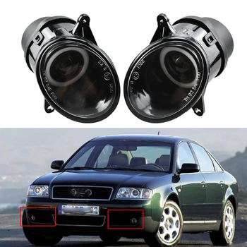 

Car-styling Front LED Halogen Fog Light Fog Lamp Assembly With Bulbs For A.udi A6 C5 S6 Quattro 2001 2002 2003 2004 2005