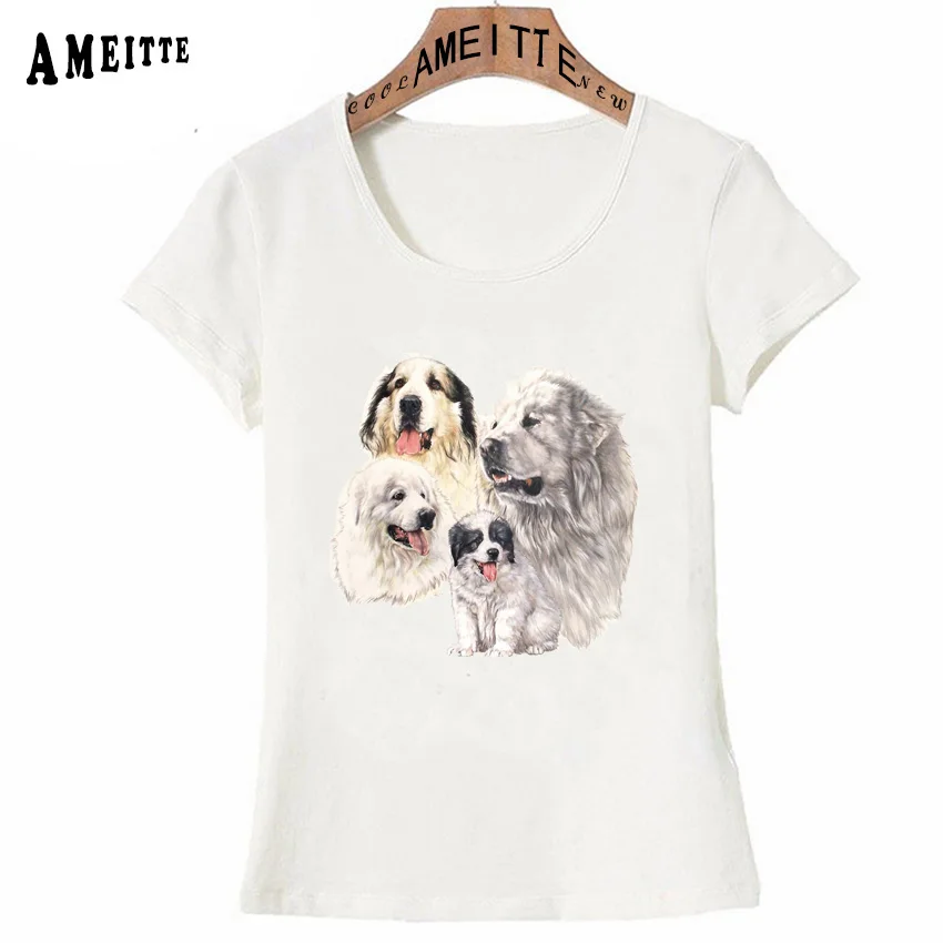 I Love Great Pyrenees T-Shirt Summer Fashion Women t-shirt Funny Dog Print Casual Girl Tops Short Sleeve Cute Female Tees