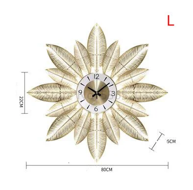 Простые современные настенные часы из кованого железа, настенные подвесные украшения для дома, гостиной, Настенная роспись украшение, крыльцо, кафе, настенная наклейка, ремесло - Цвет: style4 L
