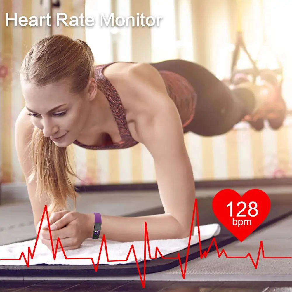 BingoFit Fitness Bracelet Relogio inteligentle Men Women Smart Watch Montre Blood Pressure Heart Rate Monitor Kid Sports Tracker