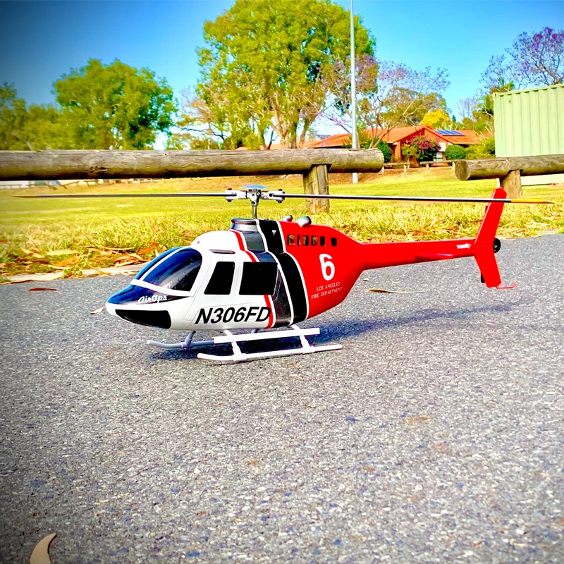 Flywing 6ch Brushless Scale Gps Helicopter Two Rotor Blade Bell 206
