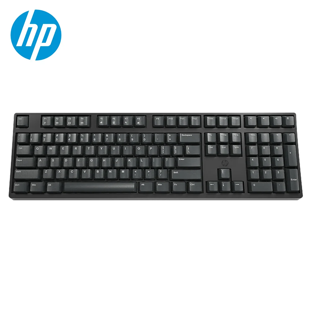 

HP K10C Cherry Switch Mechanical Keyboard 108 Keys Brown Red Switch Wired Gaming Keyboard for PC Computer Professional Gamer