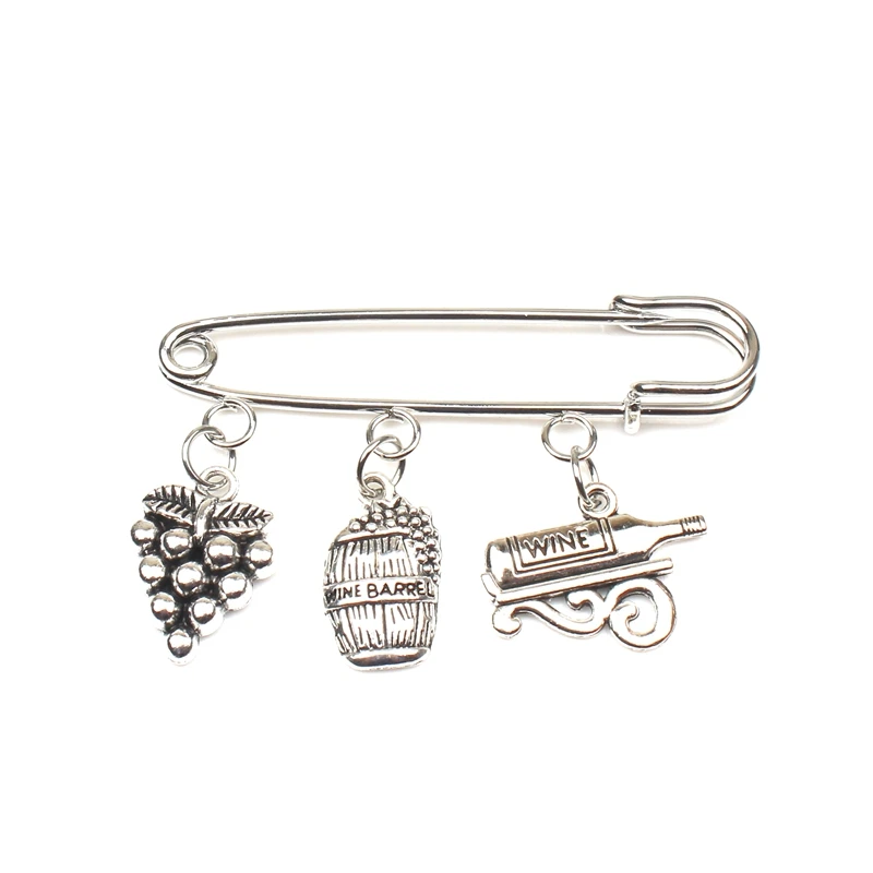

Cartoon Pineapple Grape Pin Brooch Cocktail Glass Beer Denim Lapels Needle Coat Badge Fashion Jewelry Gift Souenir Bag