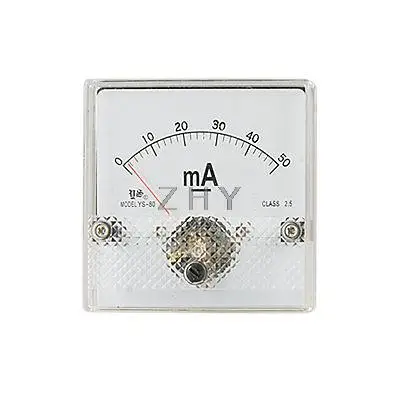 

Analogue 0-50mA DC Current Ampere Panel Ammeter YS-80