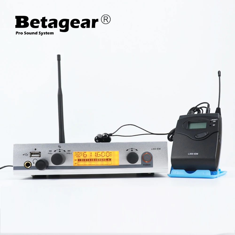 US $150.00 Betagear 300IEM G3 SR300 In Ear Monitor Wireless System Profesional Stage Monitoring Microphone Transmitter Audio System
