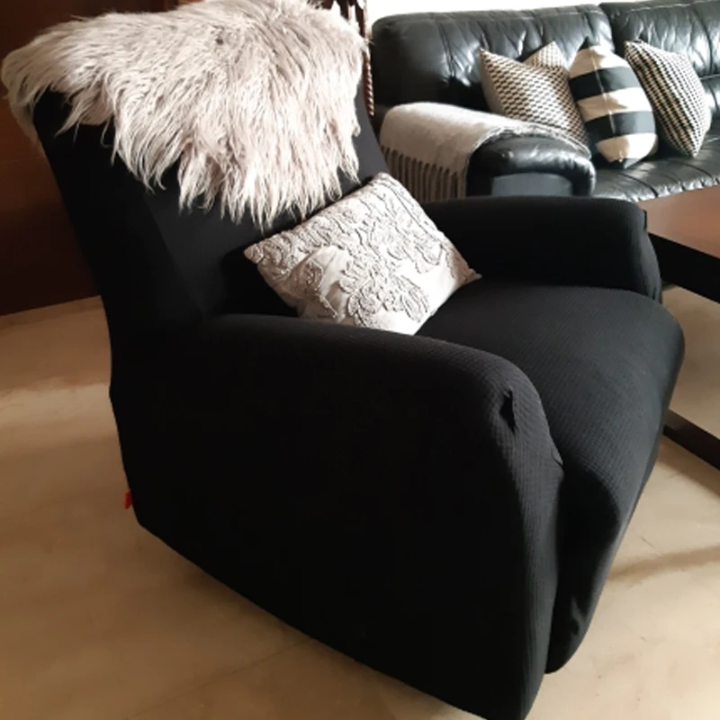 

1-Pcs Recliner Slipcover With Pockets Sofa Cover Chair Recliner Cover Stretch Furniture Protector Slipcove Anti-Slip Slipcover