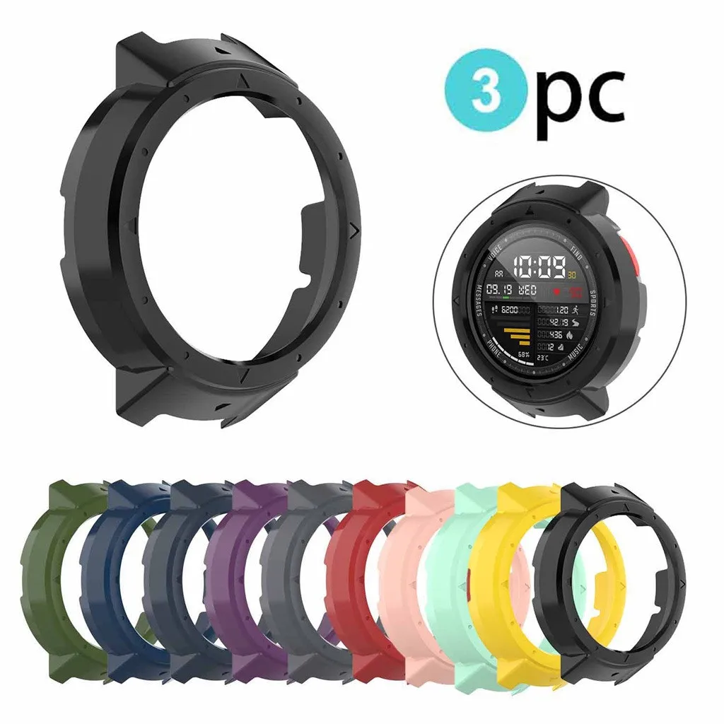 Новинка Высокое качество PU Тонкий Смарт-часы защитный чехол для Xiaomi Huami Amazfit Verge A1801 Часы Smartwatch аксессуары