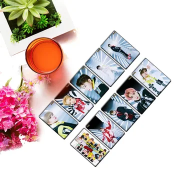 

10Pcs/Set NCT 127 Mini Album Crystal Card Stickers Self Made Photocard Paper Cards Stickers
