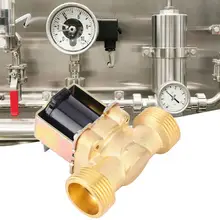 DC 12 В 24 В AC220V G3/4 дюйма нормально закрытый латунный электрический клапан solemid Мужская резьба для контроля воды