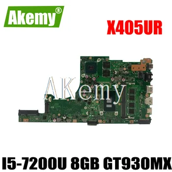 

Akemy X405UR For Asus X405U X405UN X405UR X405URR X405URP X405UQ X405UF Laotop Mainboard X405UR Motherboard I5-7200U 8GB GT930MX