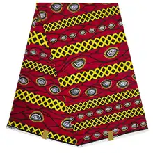 Красный и золотой Новое поступление Воск голландский Африканский голландский настоящий голландский воск голландский для лоскутного шитья для женского платья