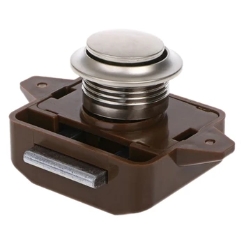 

1 Pc Car Push Lock RV Caravan Boat Motor Home Cabinet Drawer Latch Button Locks for Furniture Hardware Accessories