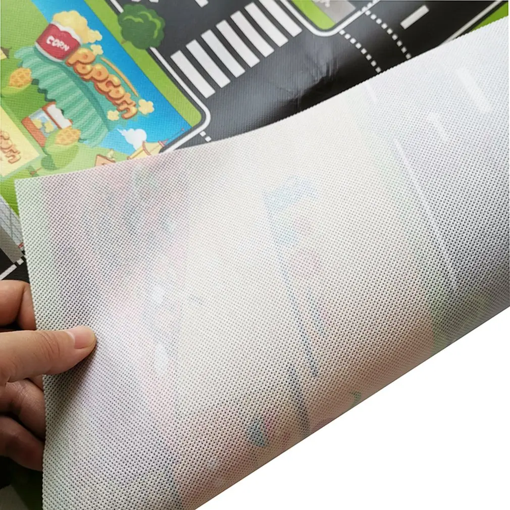 Детский игровой коврик, напольная игра, детский коврик для ползания, 130*100 см, водонепроницаемый, для детей, дорожный знак, для парковки автомобиля, игрушки для мальчиков