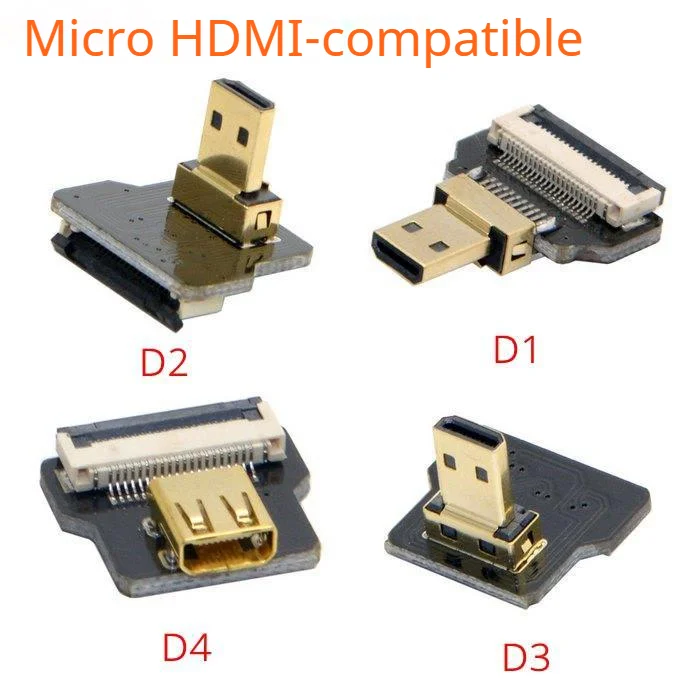 Mini Hdmi para Cabo Micro Hdmi a1 Cabo Fpv Plano Ultra Fino Fio de Fita Flexível 30cm Curto Fpc Ffc - Imagem 2