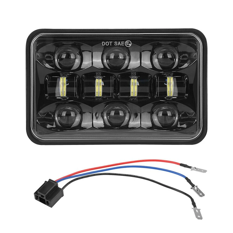 Car Modified Headlights LED Lights 120 Watts Square 5 Inches (4X6) Truck Universal | Автомобили и мотоциклы