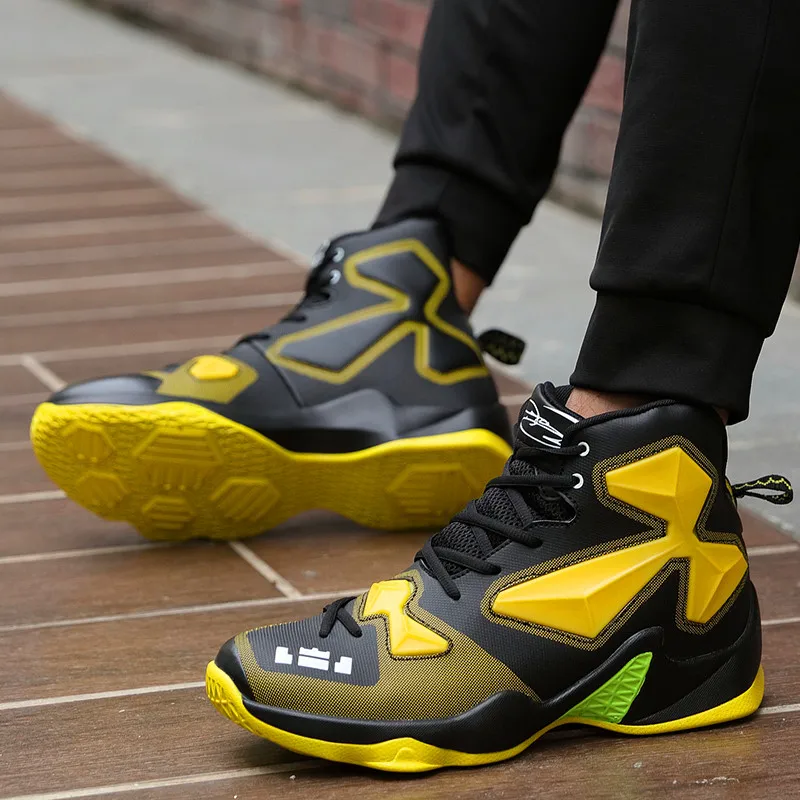 Buy High top basketball shoes parent child couple shoes men s breathable sports shoes men s casual shoes outdoor sports shoes XL