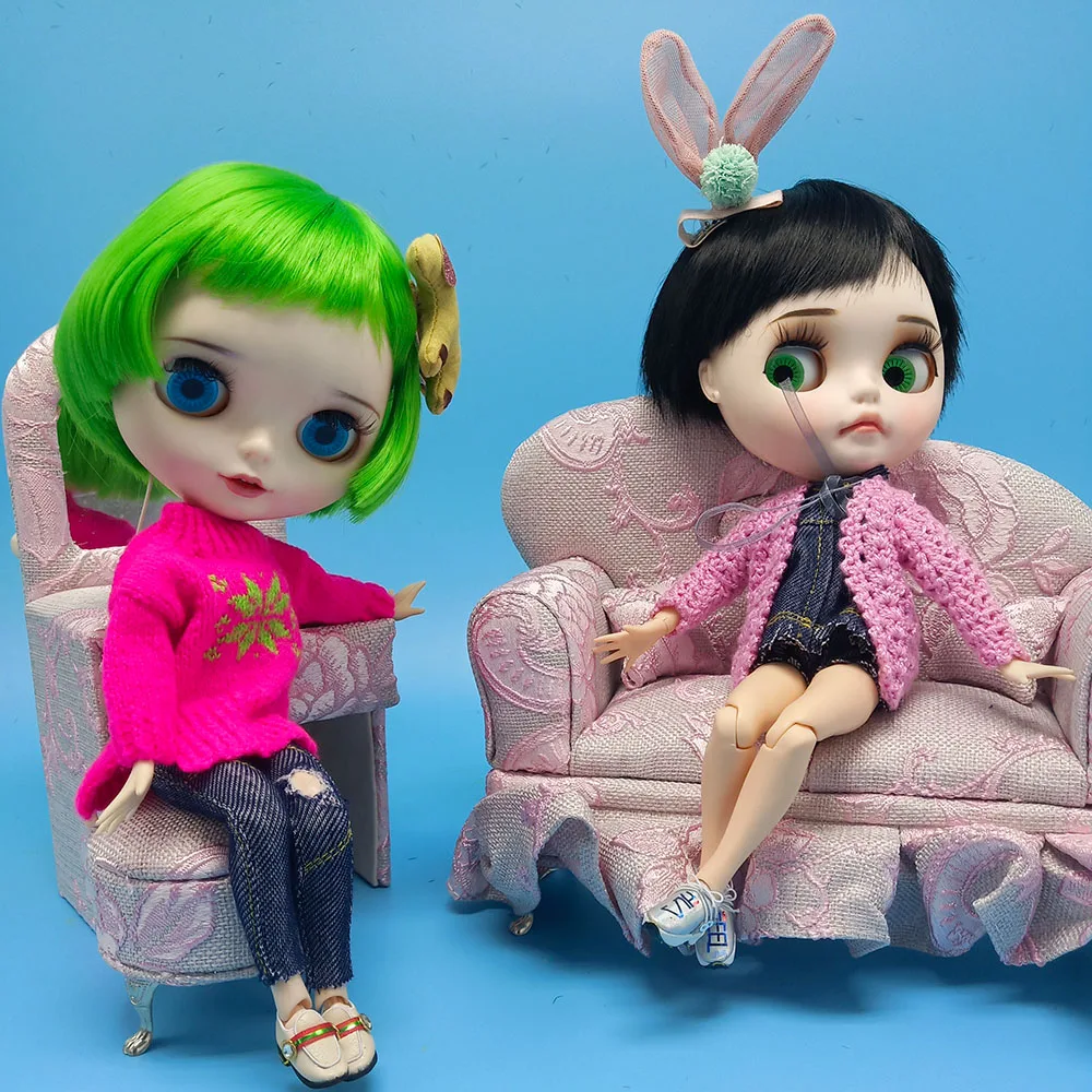 Коллекция г.; розовый вязаный шерстяной свитер ручной работы для Bjd; одежда 1/6; кукольная одежда для девочек; модные подарки на день рождения