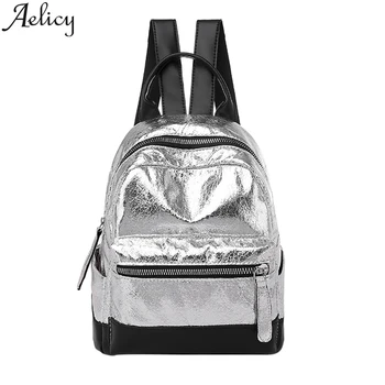 

Aelicy Canvas Backpacks For Women Simple Fashion Youth Patchwork Waterproof Travel Backpack Leisure School Shoulder Bags Mochila