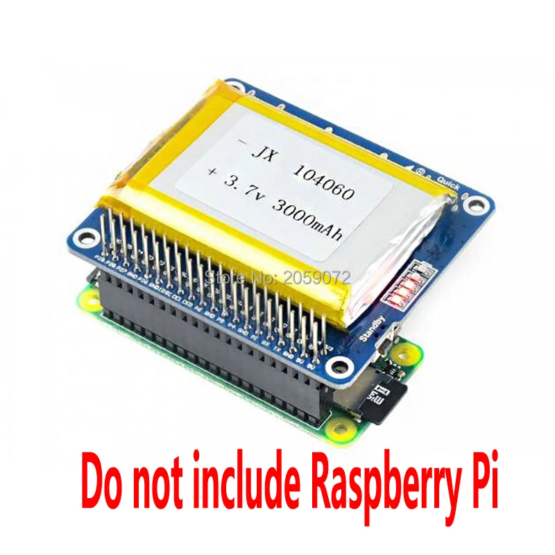 Raspberry Pi литий-полимерный аккумулятор, 5 В выход, быстрая зарядка, для Raspberry Pi Zero 3B 4B