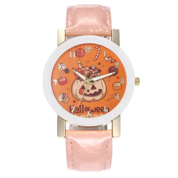 

Dropshipping Halloween Explosion Belt Watch Men And Women Couple Watch Belt Quartz Watch men zegarek damski reloj hombre 2019