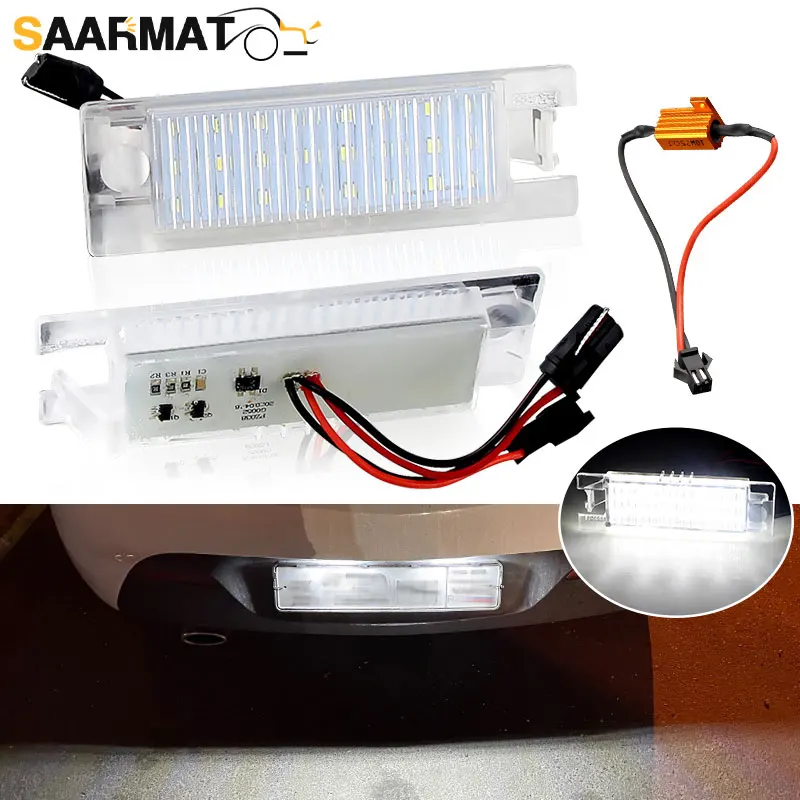 2Pcs LED License Number Lamps Plate Lights for Opel Astra H J Corsa C D Insignia Tigra B Twintop Vectra Zafira OPC | Автомобили и