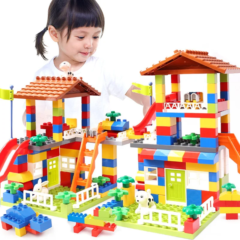 

178Pcs Building Blocks City Series Blocks Small Particle Assembly Toy Compatible Blocks Educational Toys Gift Building Bricks