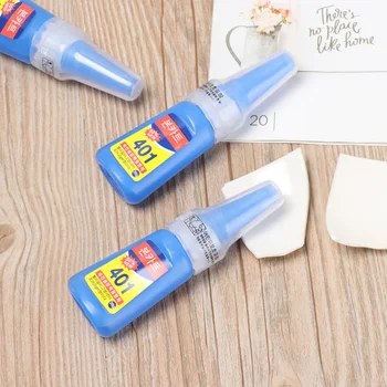 

Strong Super Glue Office Supplies 20g Bottle 401 Quick Fixing Handmade Quick Adhesive Quick Dry Sun Ceramic Glass Glue