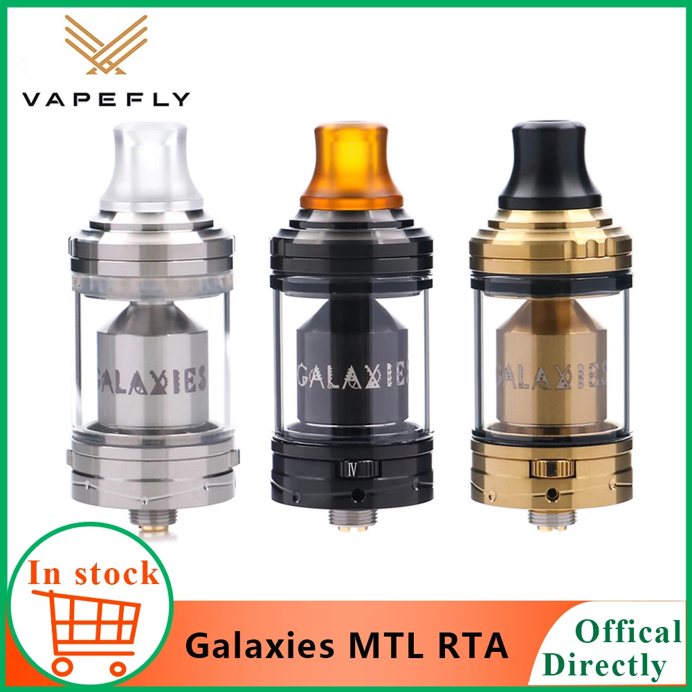 Оригинальный Vapefly Galaxies MTL RTA 3 мл/5 мл емкость 8 Управление потоком воздуха приносит