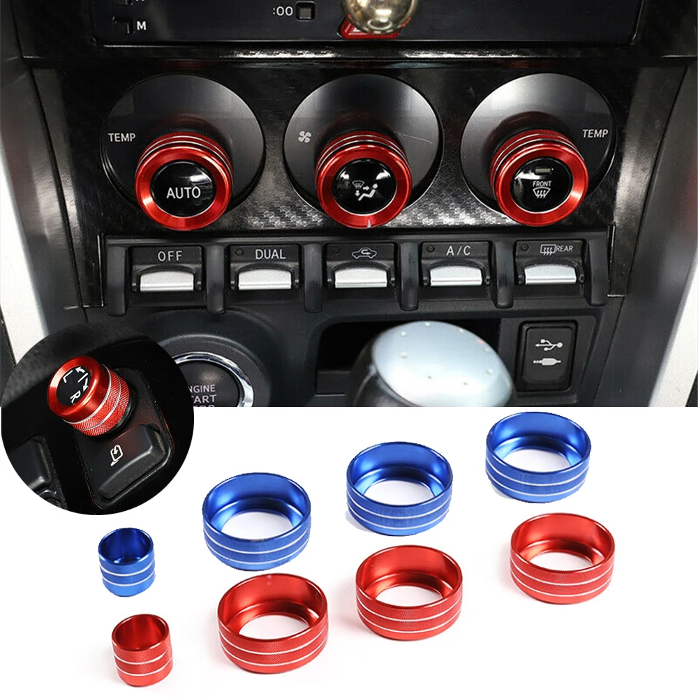 Misura Per Subaru Brz 2017-2020 Interruttore Del Condizionatore D'Aria Regolazione Della Vista Posteriore Copertura Dell'Anello Kob Accessori Per Auto