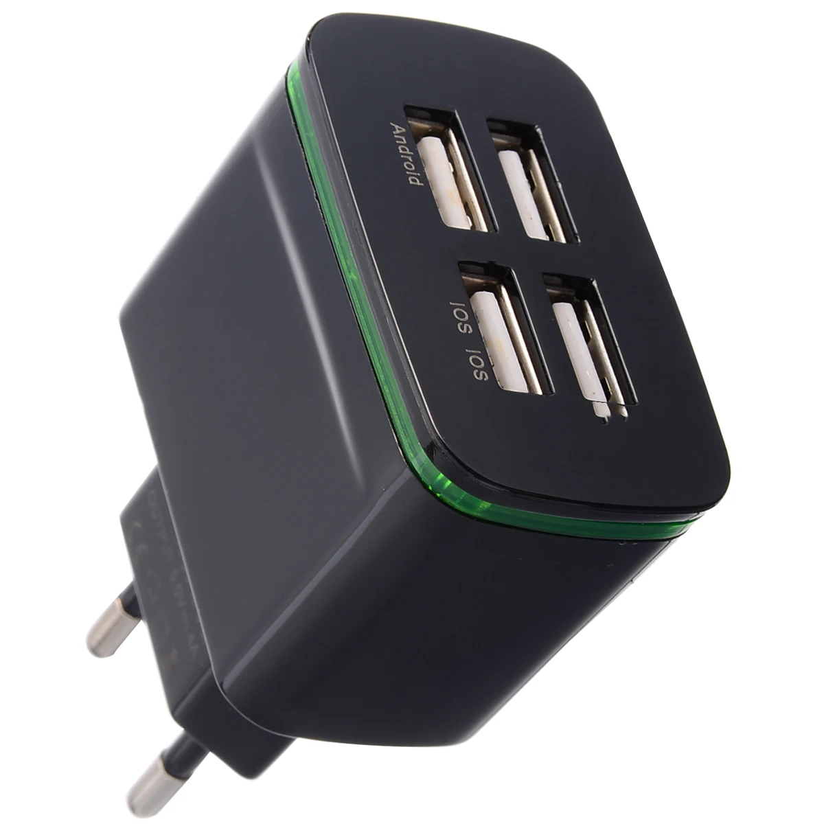 4 Port USB Wall Charger 5V 4A Power Plug Travel Adapter EU Plug 110-220V